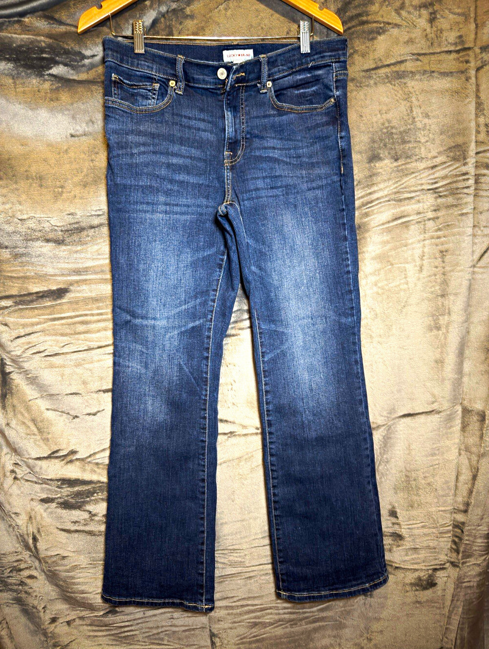 Lucky Brand Womens Mid Rise Bootcut Jeans Blue Denim Medium Wash 5-Pocket